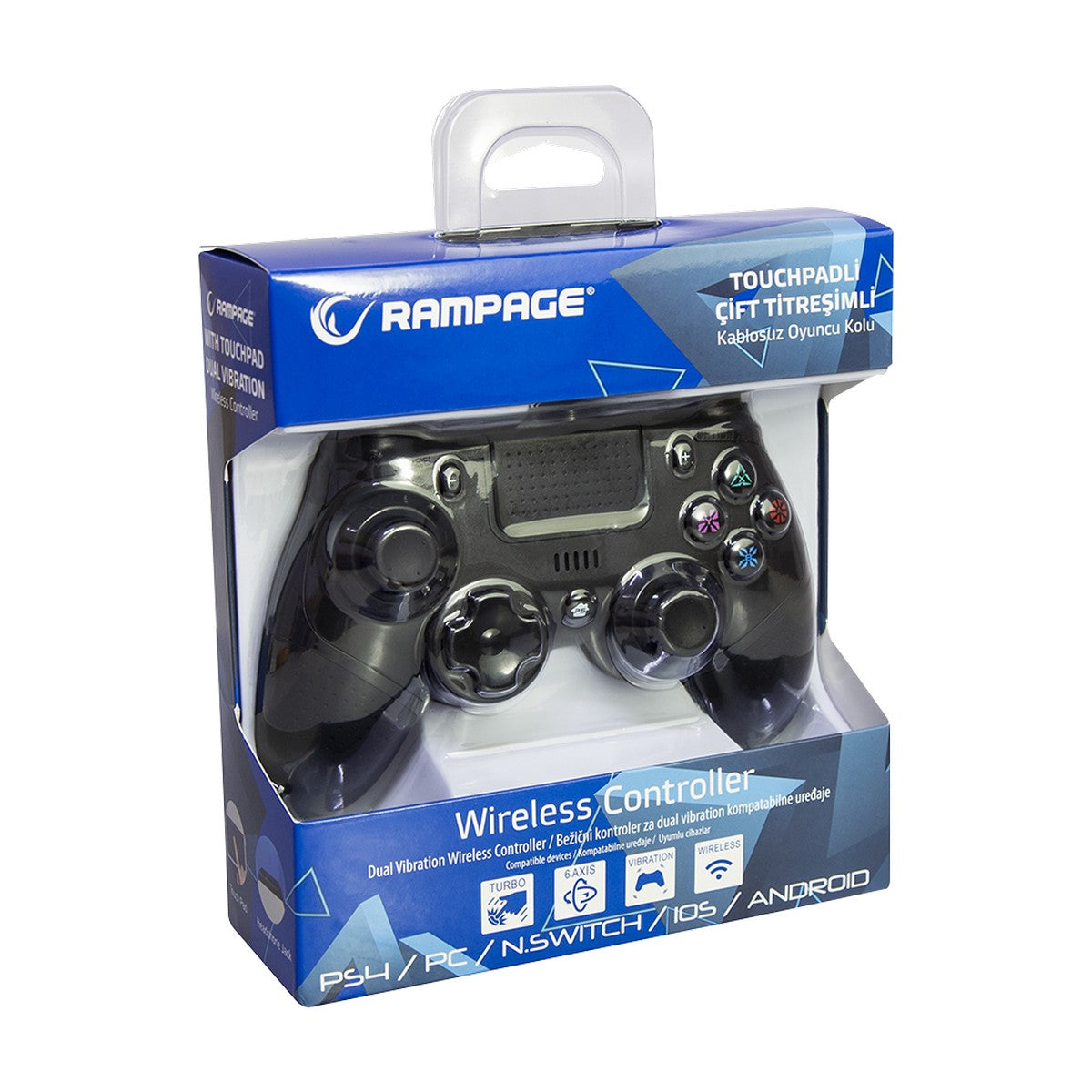 Rampage Gamepad/ Joypad SG-RPS4 PLUS za PS4 Snopy Bluetooth Dual Vibration CRNI