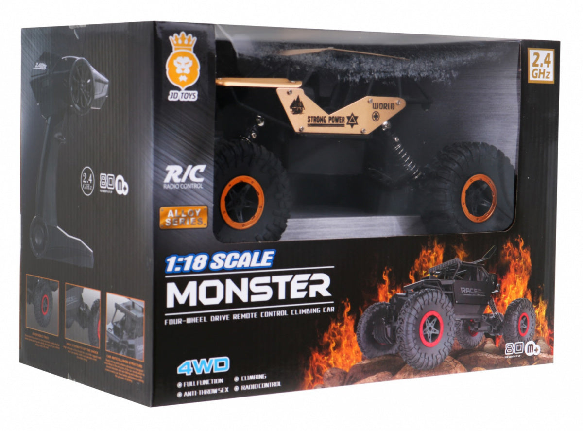 Buggy na daljinsko upravljanje MONSTER 1:18 - zlatni