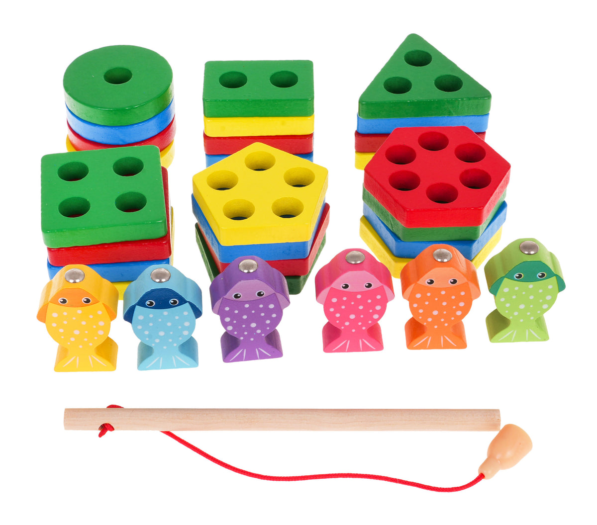 Wooden Puzzle + Fishing