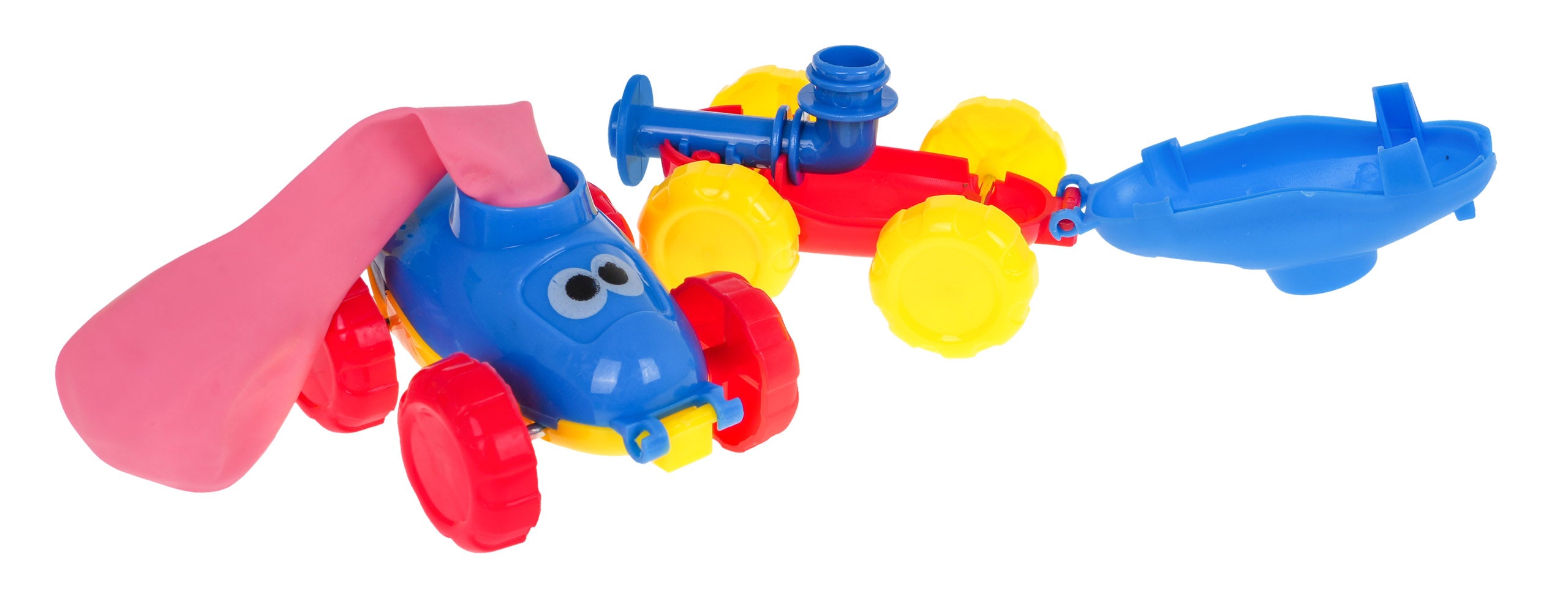 Set automobila s pogonom na balon - šareni