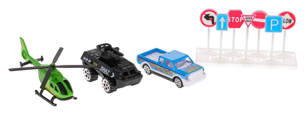 Mega garaža s prostirkom za igru - traffic