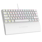 Rampage Tipkovnica PLOWER K60 US Layout s podrskom za zglobove, RED Switch - BIJELA / HR SLOVA