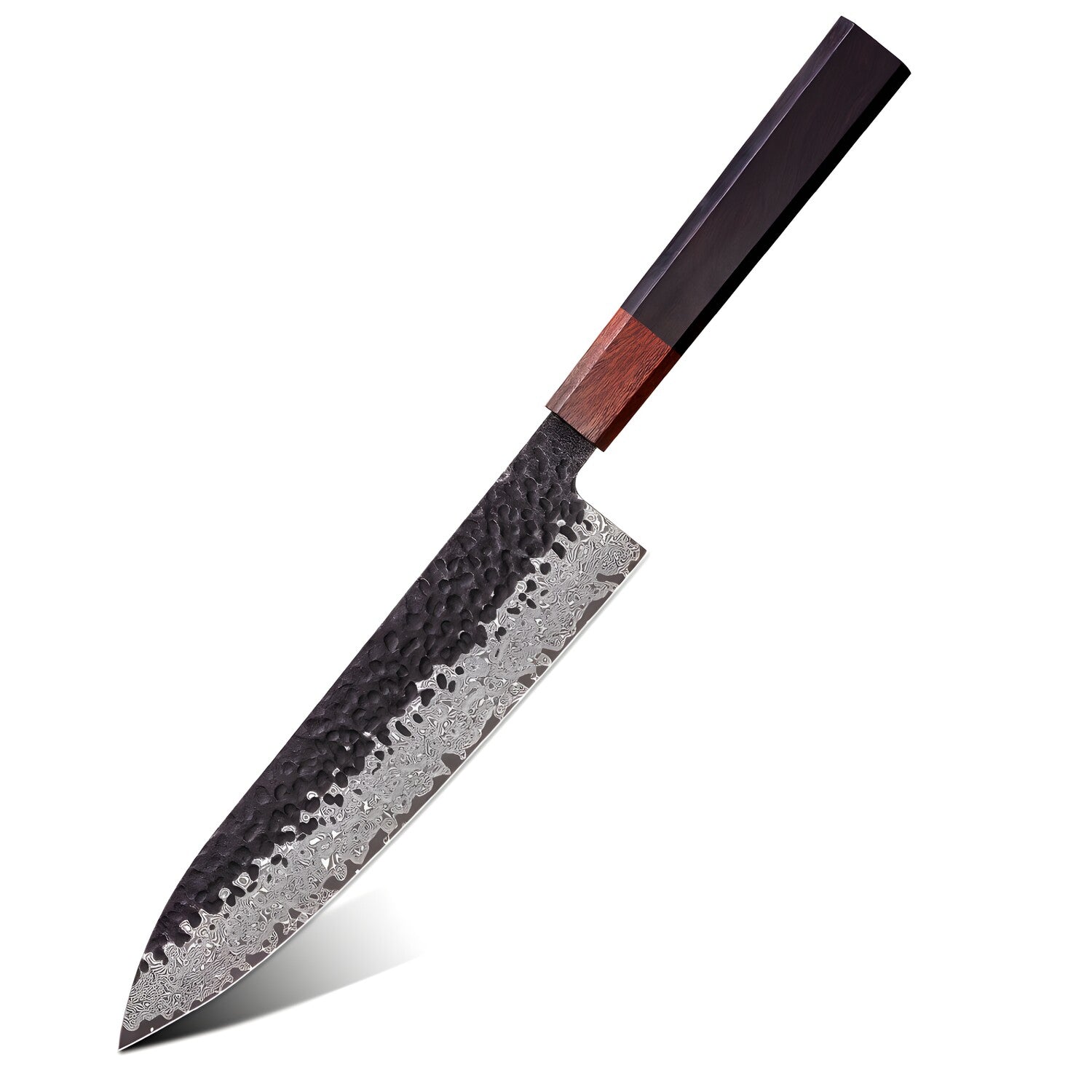 Damaskovski kuhinjski nož AO-37384 - Chef / Smeđa KP37384