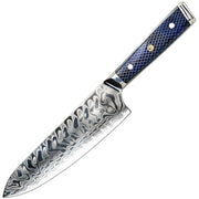 Damaskasti kuhinjski nož YU-37418 - Chef / Plava KP37418