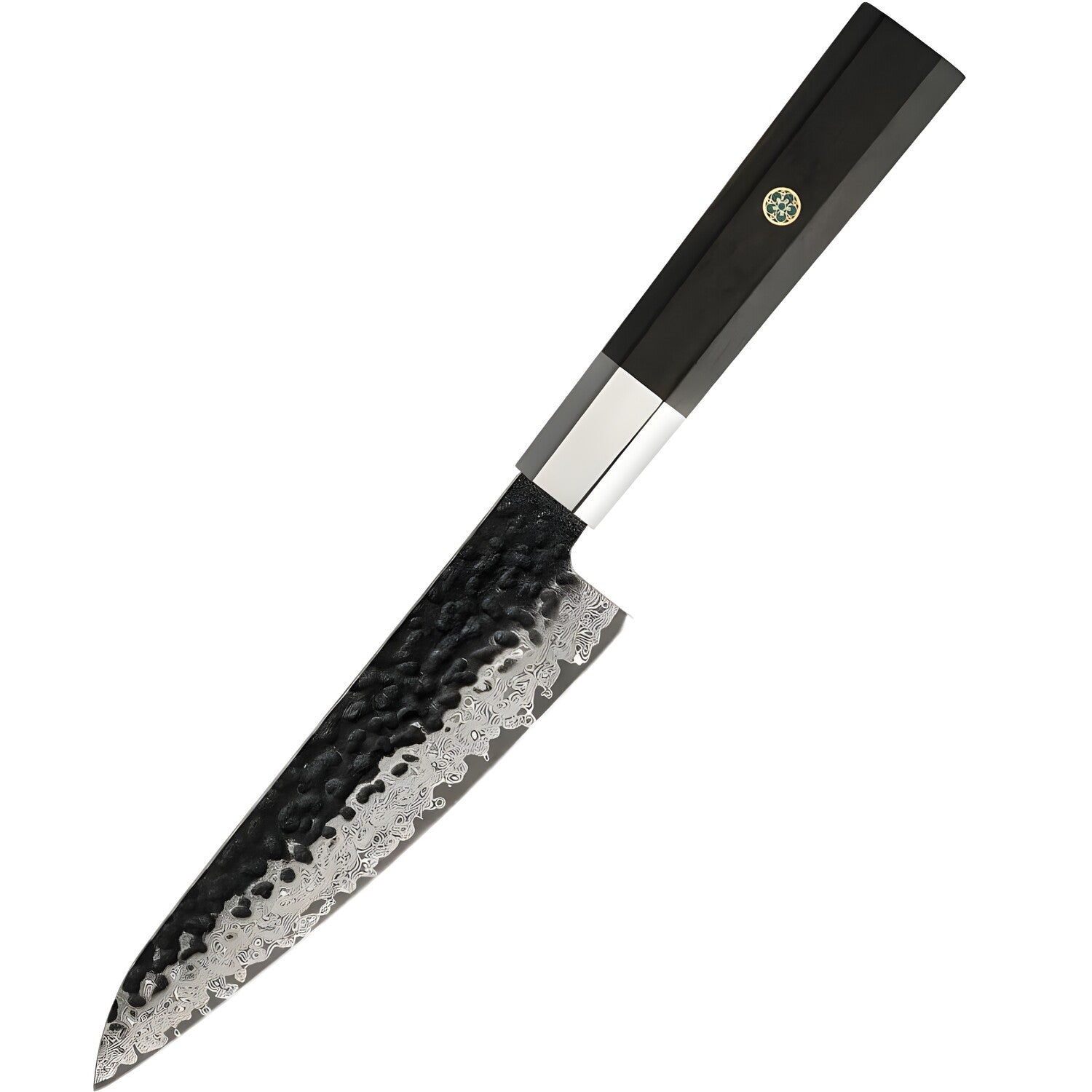 Damaskasti kuhinjski nož YU-37436 - Utility / Smeđa KP37436