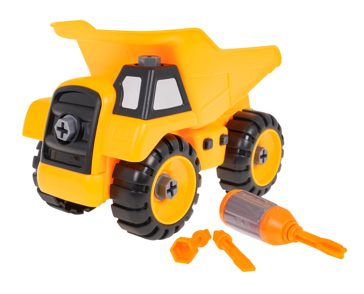 Kamion kiper za sastavljanje 16 cm - žuti