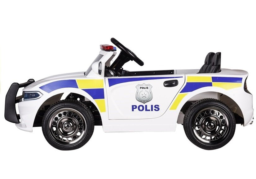 Policijski auto na akumulator - bijeli
