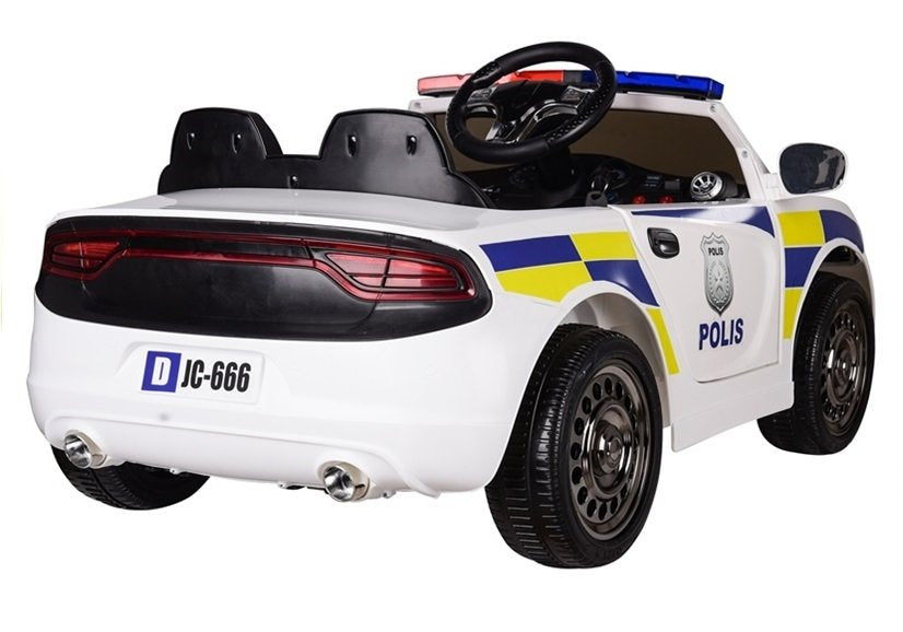 Policijski auto na akumulator - bijeli