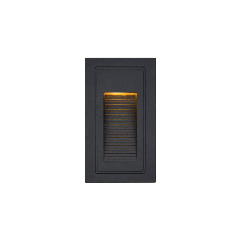 LED ugradna zidna svjetiljka Green Tech 3W, 3000K IP44, crna