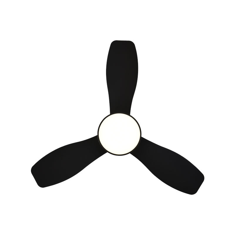 Stropni ventilator sa svjetiljkom Green Tech, 24", 18W, 3CCT, crni