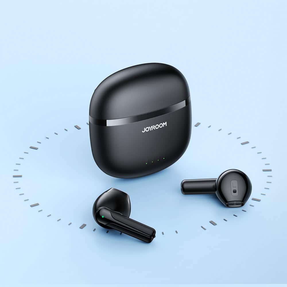 JoyRoom - brezžične slušalke (JR-TL11) - ENC - vodoodporne IPX4 - Bluetooth 5.3 - črne