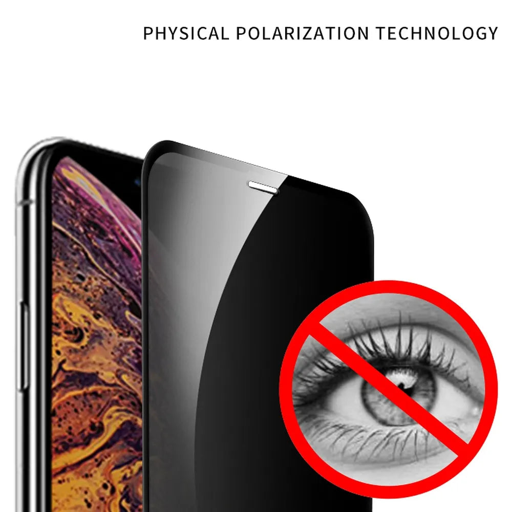 X-ONE Full Cover Extra Strong Privacy kaljeno steklo - za iPhone 15 Pro (polno lepilo) črno