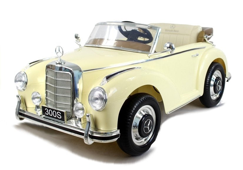 Licencirani auto na akumulator Mercedes 300S - bež/lakirani
