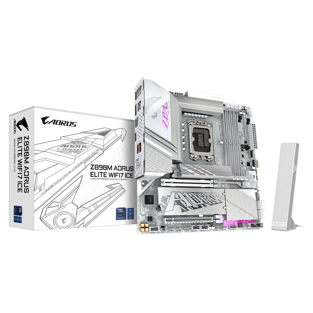 GIGABYTE Z890M AORUS ELITE WIFI7 ICE Intel Z890 LGA 1851 (Socket V1) ATX