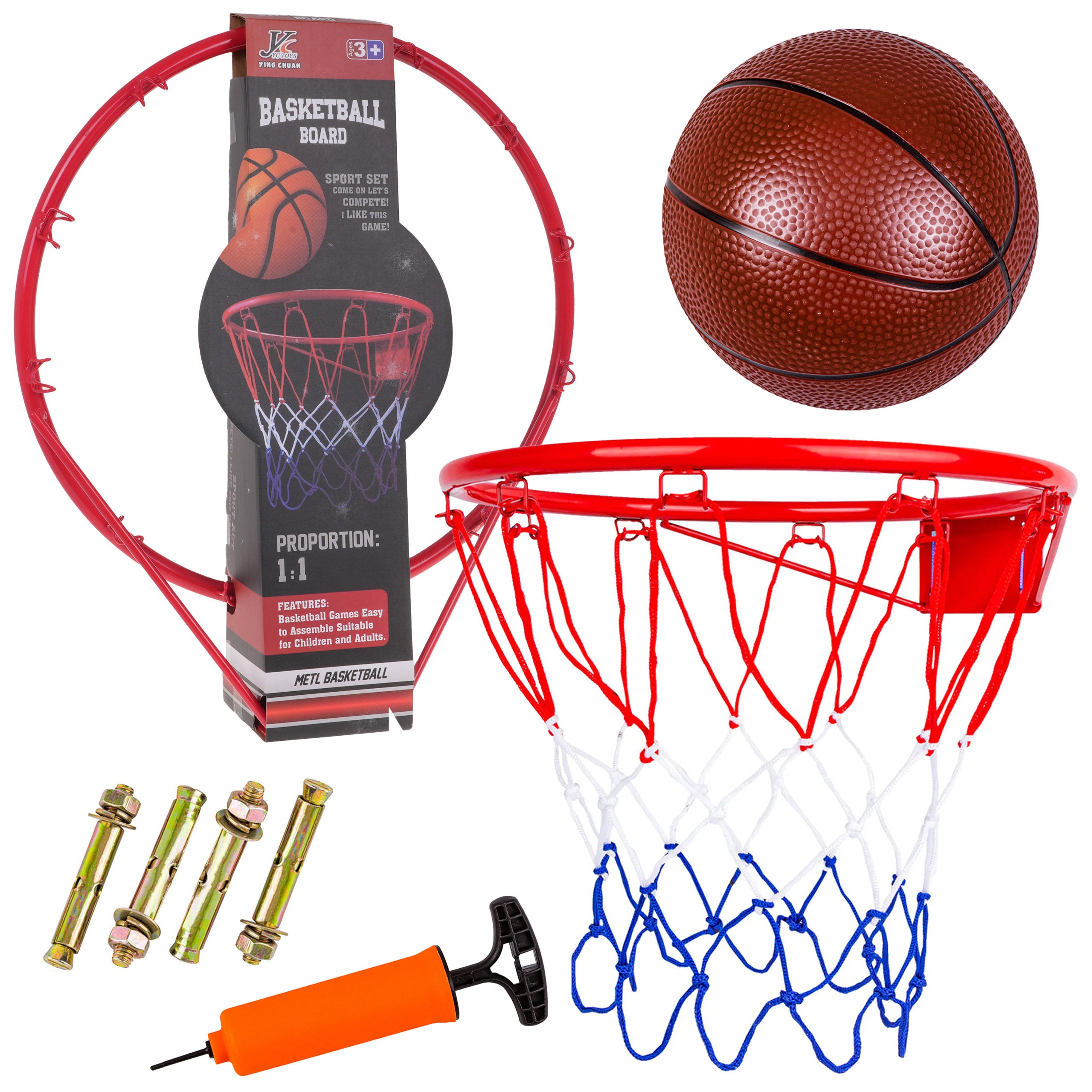 Metal Basketball 1:1 + Accessories