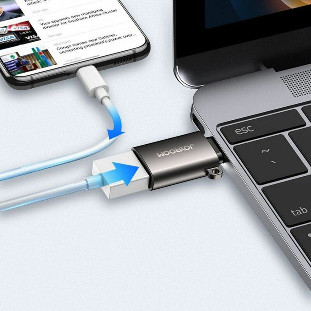 JoyRoom - OTG adapter (S-H151) - USB 3.2 Gen 1 na Type-C-prenosni - črni