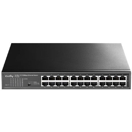 Cudy FS1024 mrežni prekidač Neupravljano Fast Ethernet (10/100) Crno