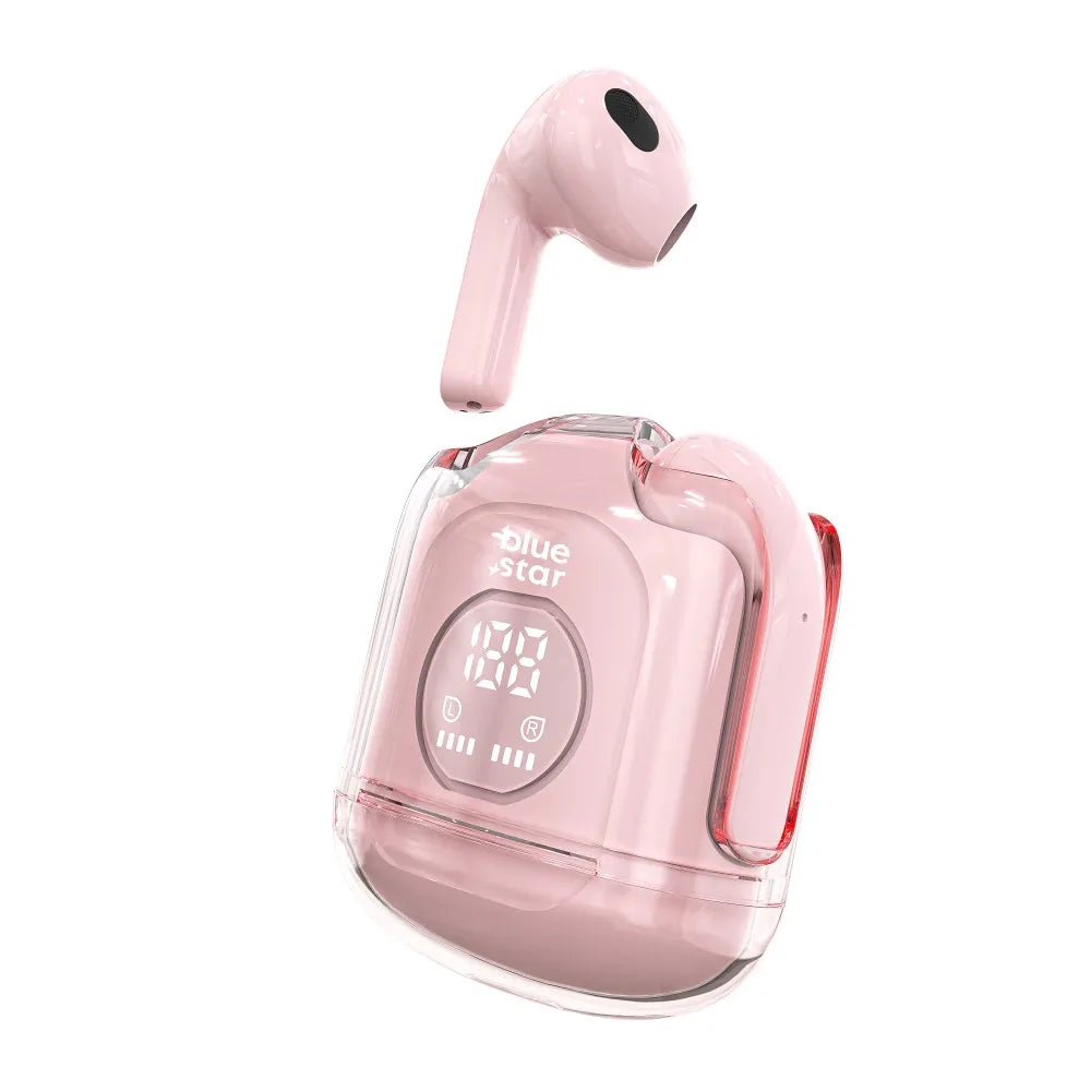 Brezžične/bluetooth stereo slušalke Blue Star TWS Transparency Fi22 roza