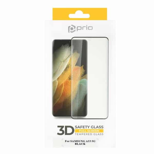 Zaščitno steklo PRIO 3D iz kaljenega stekla za Samsung A53 5G, črno