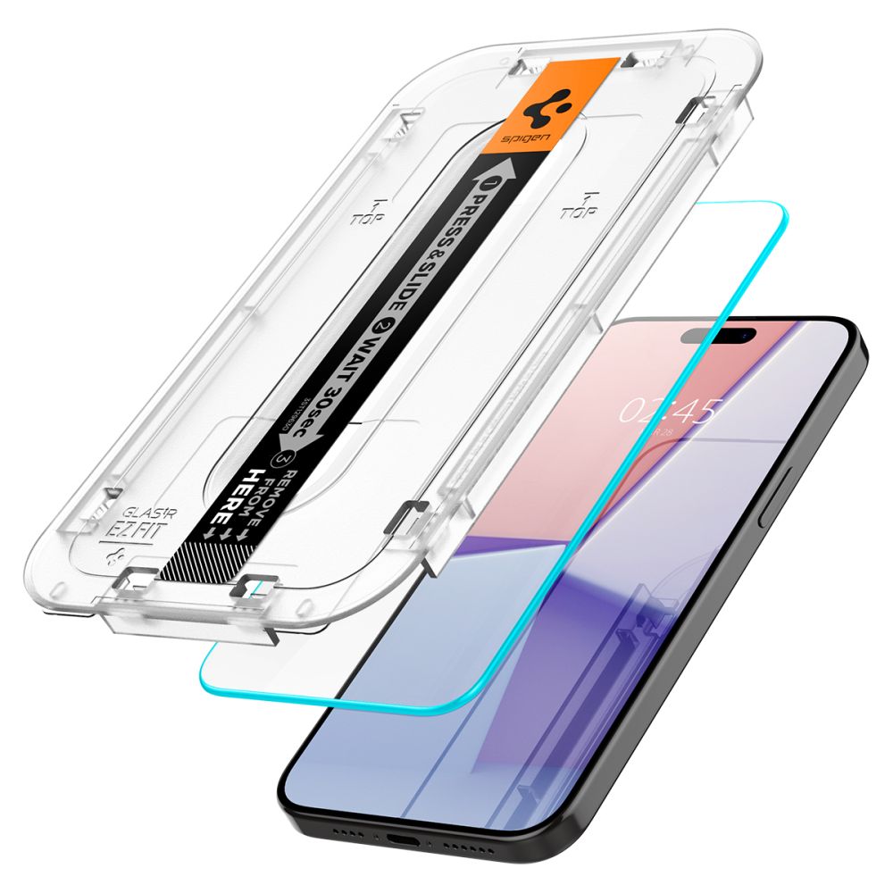 Kaljeno steklo SPIGEN GLAS.TR EZ FIT IPHONE 15 PRO prozorno