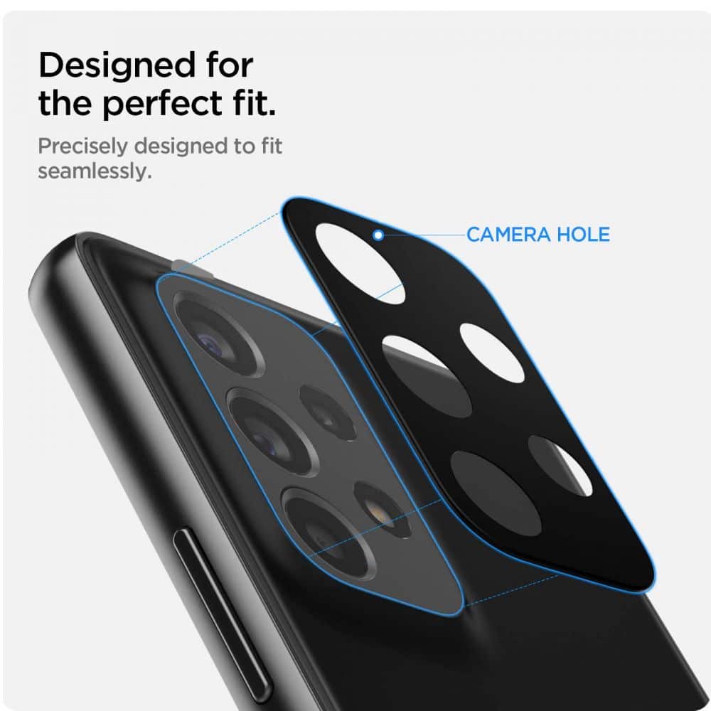 SPIGEN OPTIK.TR ZAŠČITA ZA KAMERO 2 KOSA ZA SAMSUNG GALAXY A33 5G / A53 5G / A73 5G ČRNA