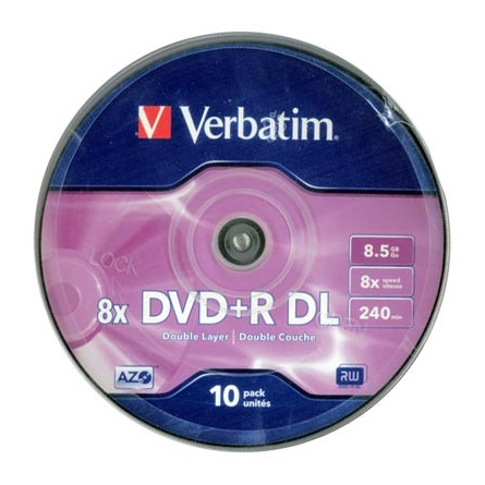 Verbatim 43666 prazni DVD 8,5 GB DVD+R DL 10 kom