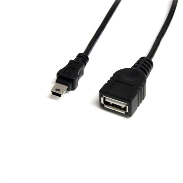 StarTech.com USBMUSBFM1 USB kabel 0,3 m USB A Mini-USB B Crno