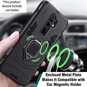 Ring Armor Case Kickstand robusten ovitek za XIAOMI REDMI 9