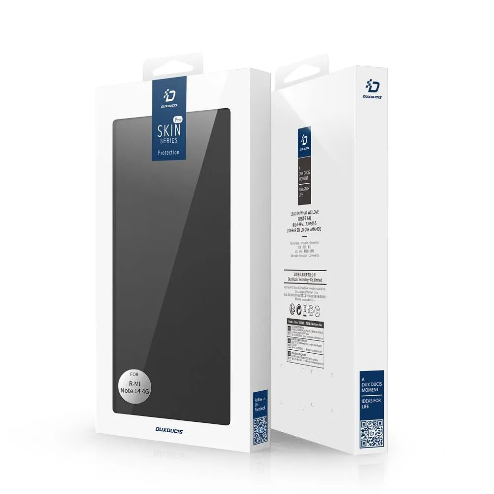 DUX DUCIS SKIN PRO etui za REDMI NOTE 14 4G (163.25 mm) črna