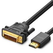 Ugreen 30116 prilagodnik za video kabel 1 m DVI HDMI Crno