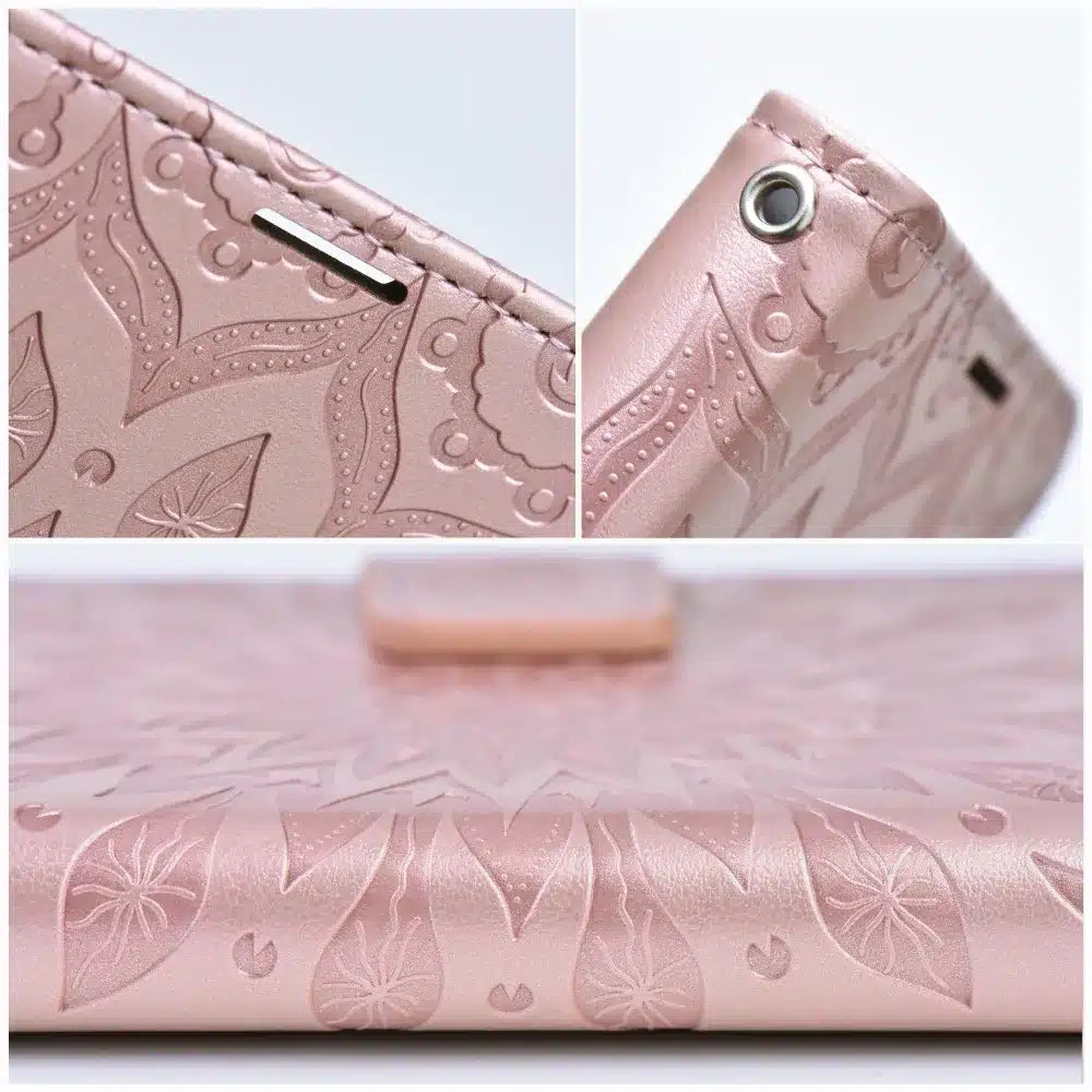 MEZZO Book case preklopna torbica za XIAOMI Redmi Note 14 Pro 5G mandala rose gold