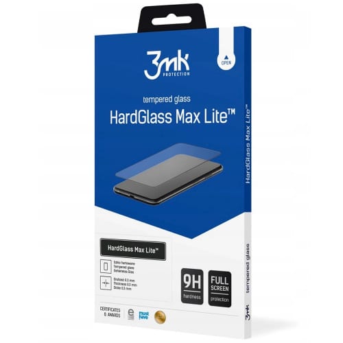 3MK HARDGLASS MAX LITE ZA MOTOROLA MOTO E20 ČRNA