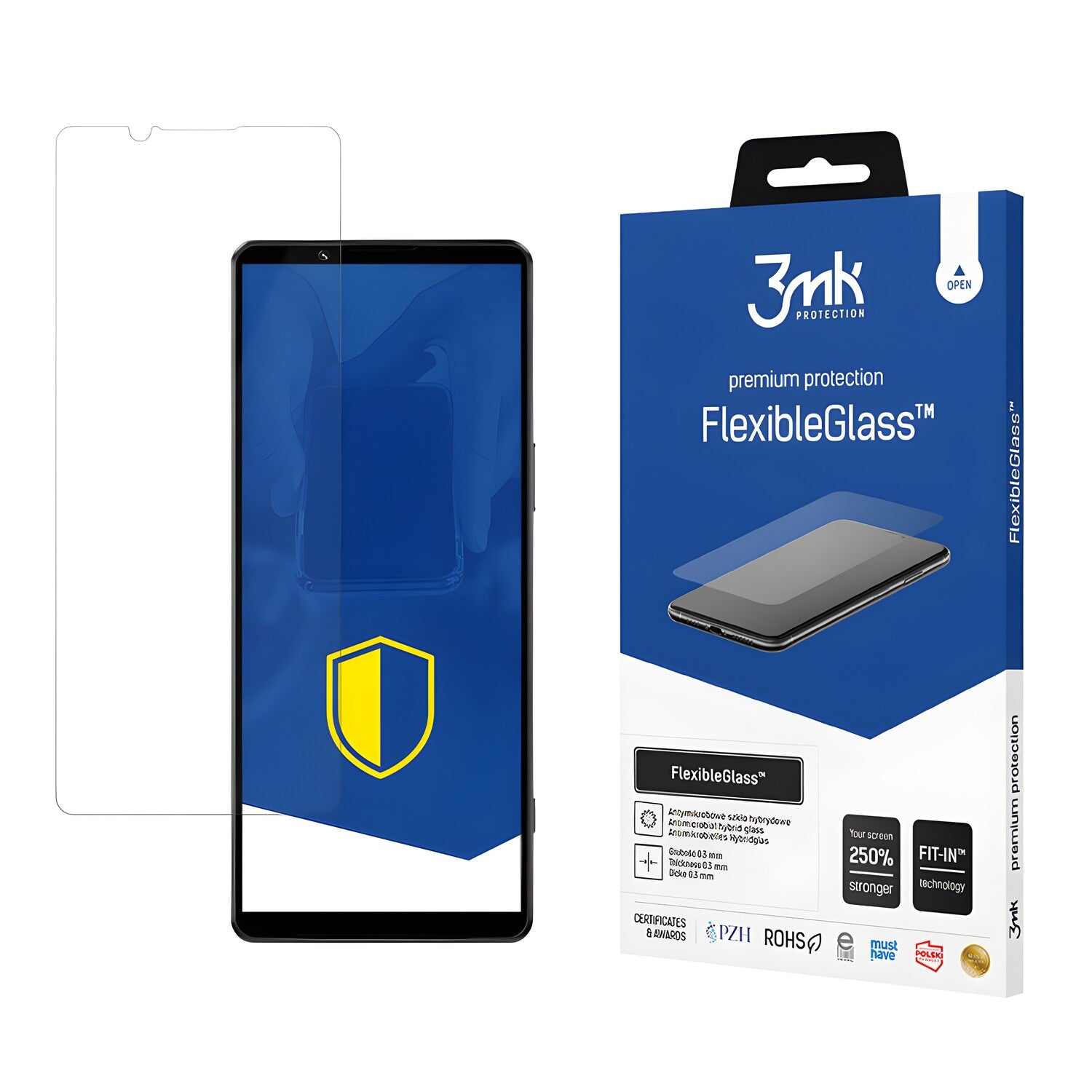 Zaštitno hibridno staklo 3mk FlexibleGlass za Sony Xperia 1 IV - Prozirna KP20467