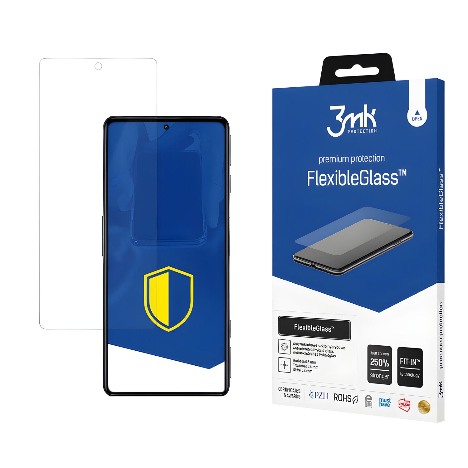 Zaštitno hibridno staklo 3mk FlexibleGlass za Xiaomi Poco F4 GT/Redmi K50 GE - Prozirna KP20468