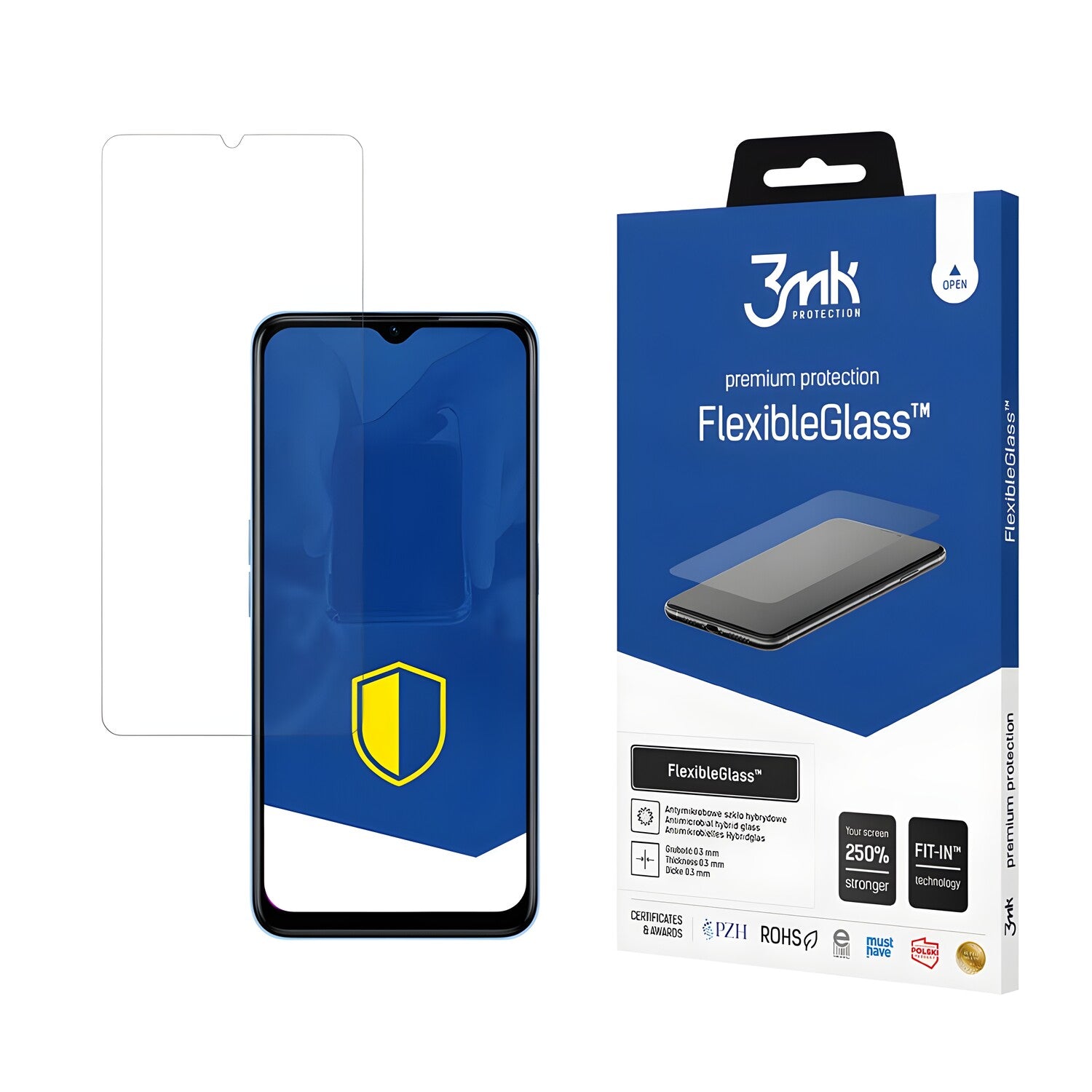 Zaštitno hibridno staklo 3mk FlexibleGlass za Realme Narzo 50A - Prozirna KP20501