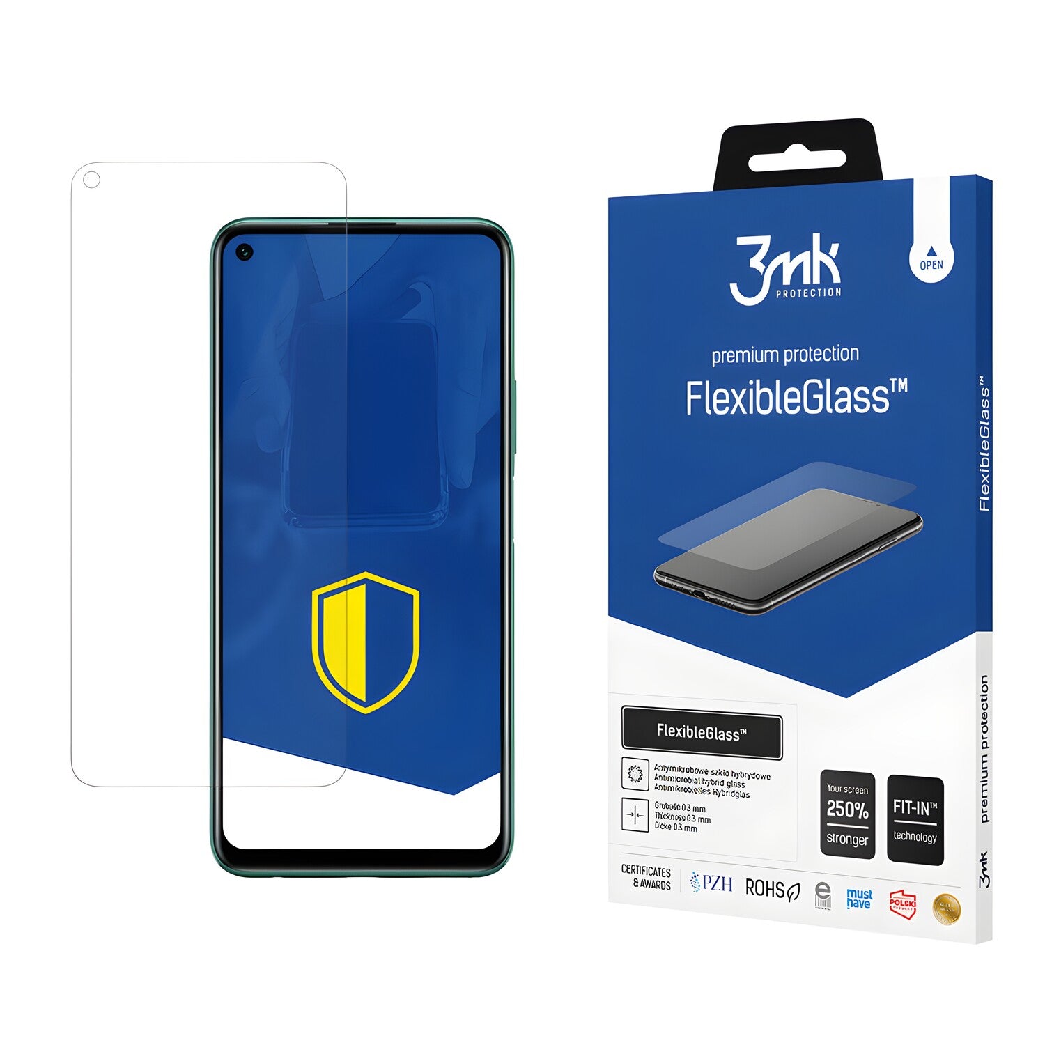 Zaštitno hibridno staklo 3mk FlexibleGlass za Huawei P40 Lite 5G - Prozirna KP20856