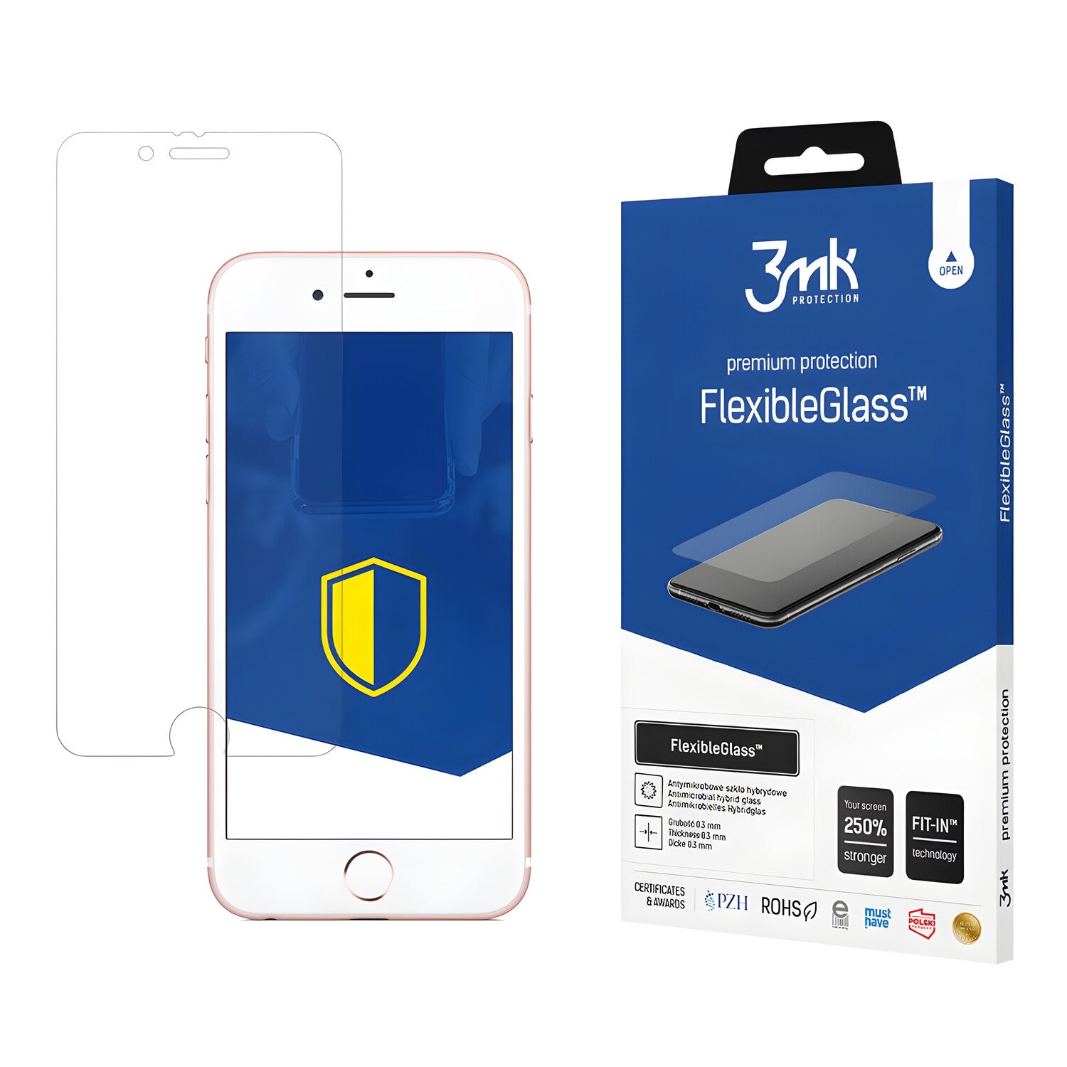 Zaštitno hibridno staklo 3mk FlexibleGlass za Apple iPhone 6s - Prozirna KP20909