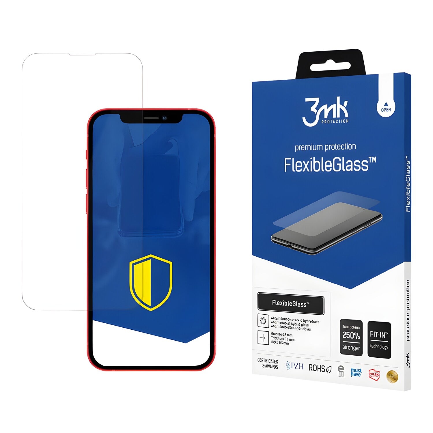 Zaštitno hibridno staklo 3mk FlexibleGlass za Apple iPhone 13 Mini - Prozirna KP20829