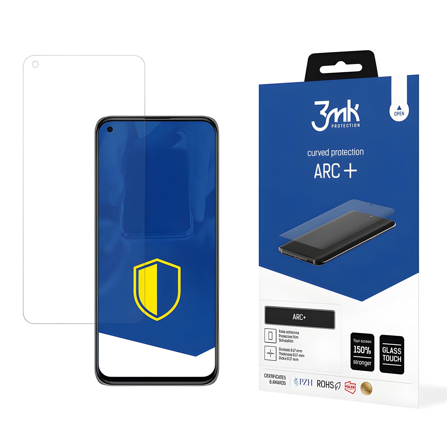 3mk Arc+ zaštitna folija za Huawei P20 - Prozirna KP20971