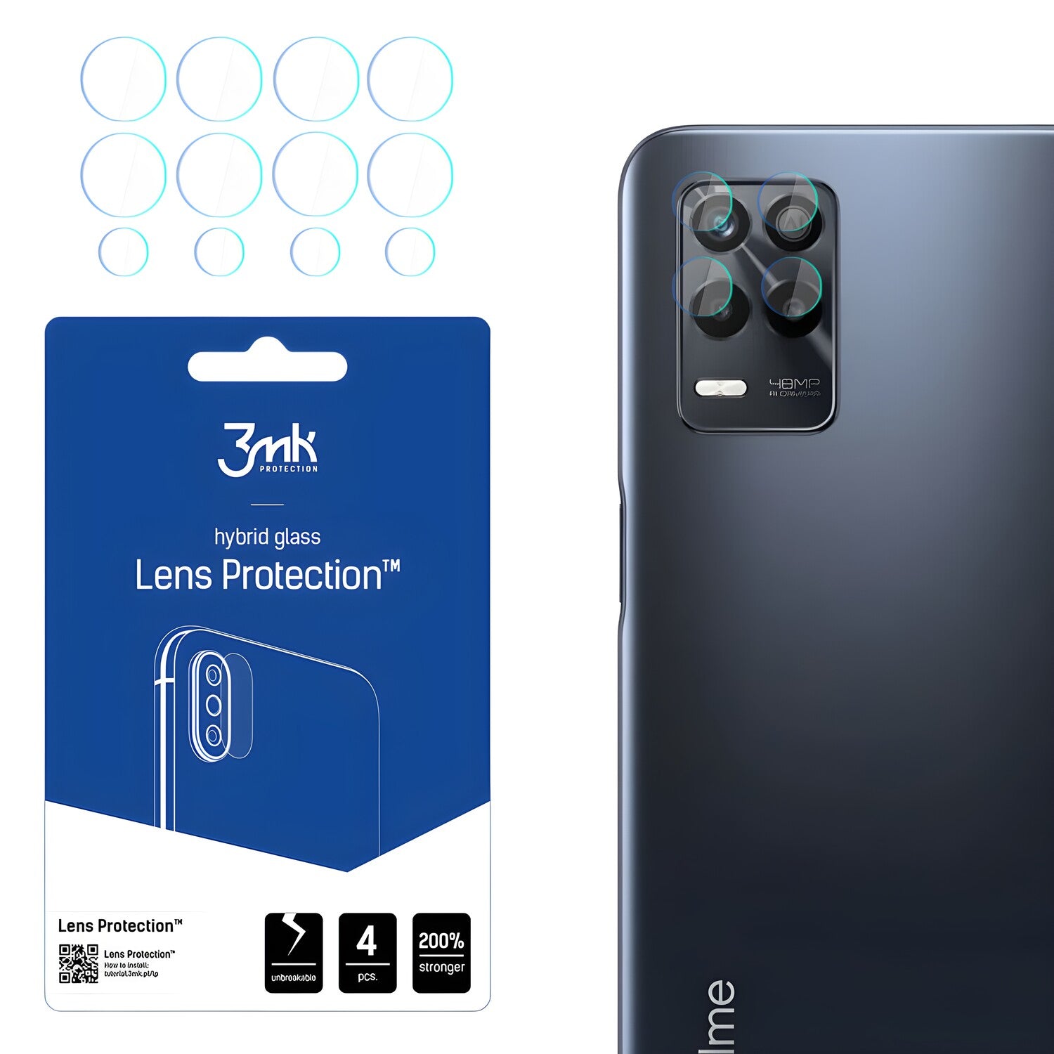 4x Staklo za kameru 3mk za Honor 9/9 Pro - Prozirna KP20537