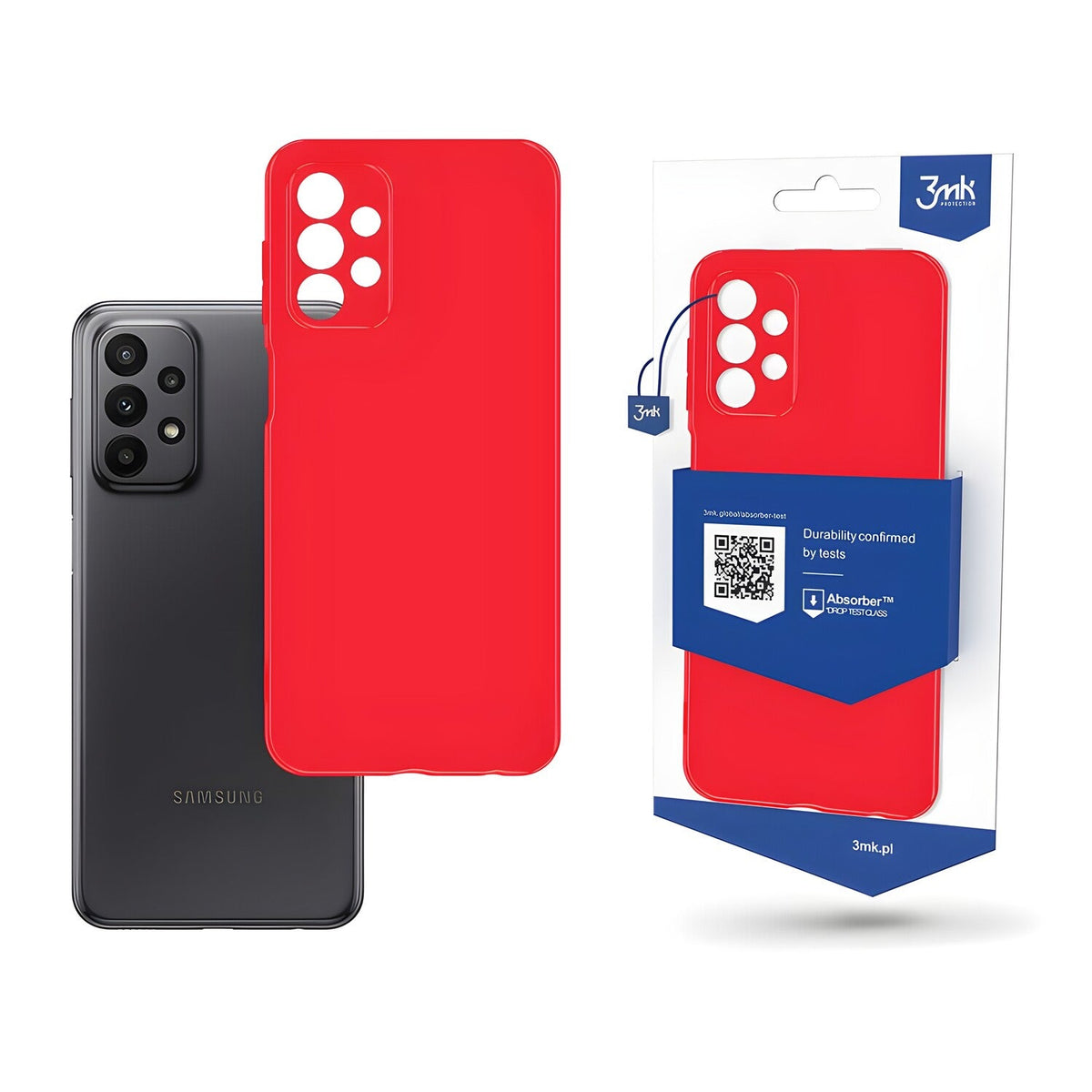 3mk Matt case futrola za Samsung Galaxy A23 - Crvena