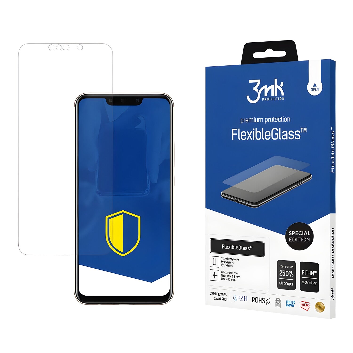 Zaštitno hibridno staklo 3mk FlexibleGlass za Huawei Mate 20 Lite - Prozirna KP20949