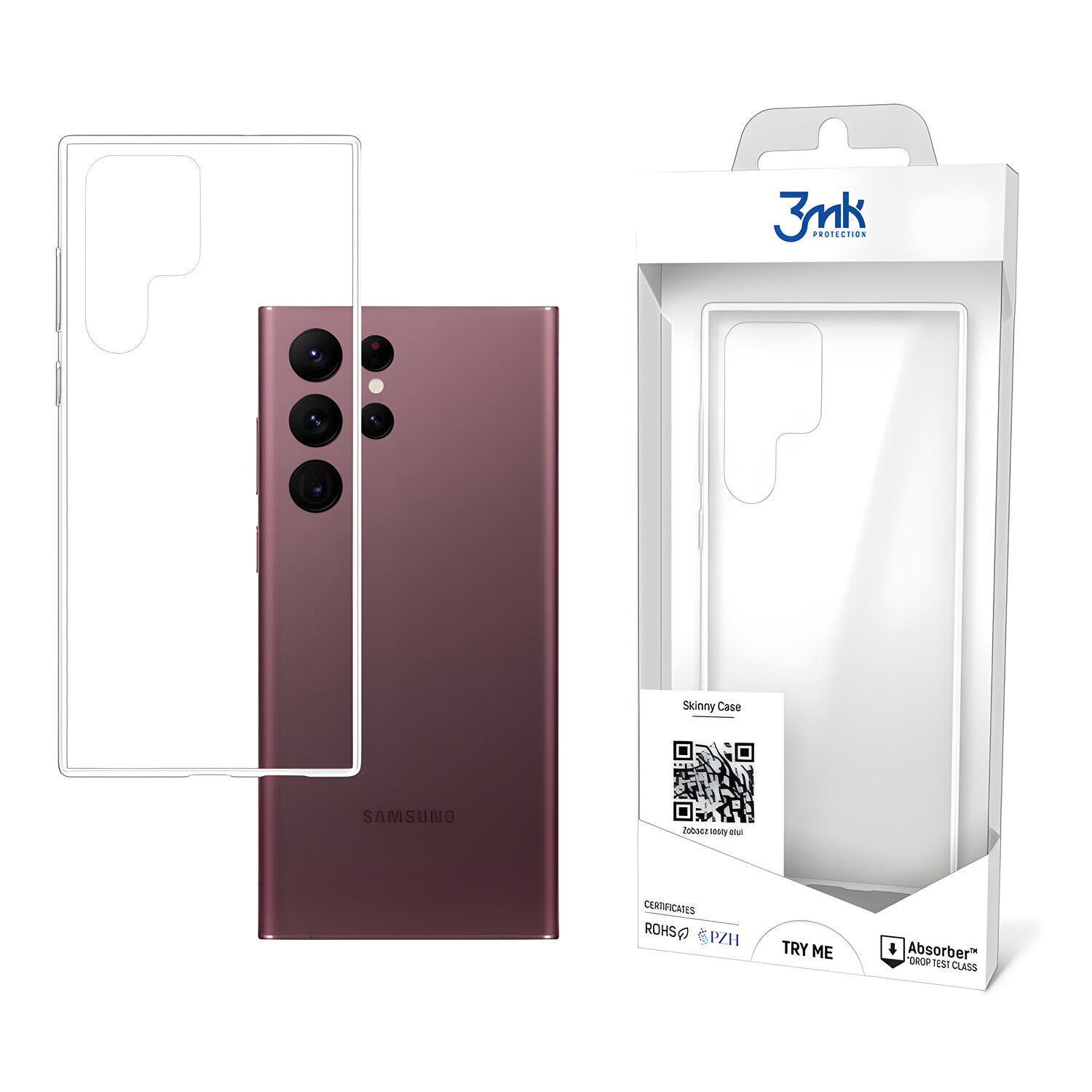 3mk Skinny futrola za Samsung Galaxy S22 Ultra - Prozirna KP20374