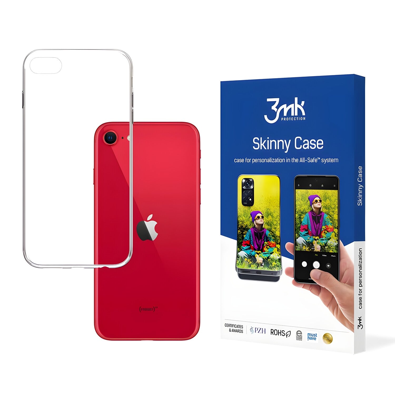 Zaštitno hibridno staklo 3mk FlexibleGlass za Apple iPhone SE 2022/iPhone SE 2020/iPhone 8/iPhone 7 - Prozirna KP20370
