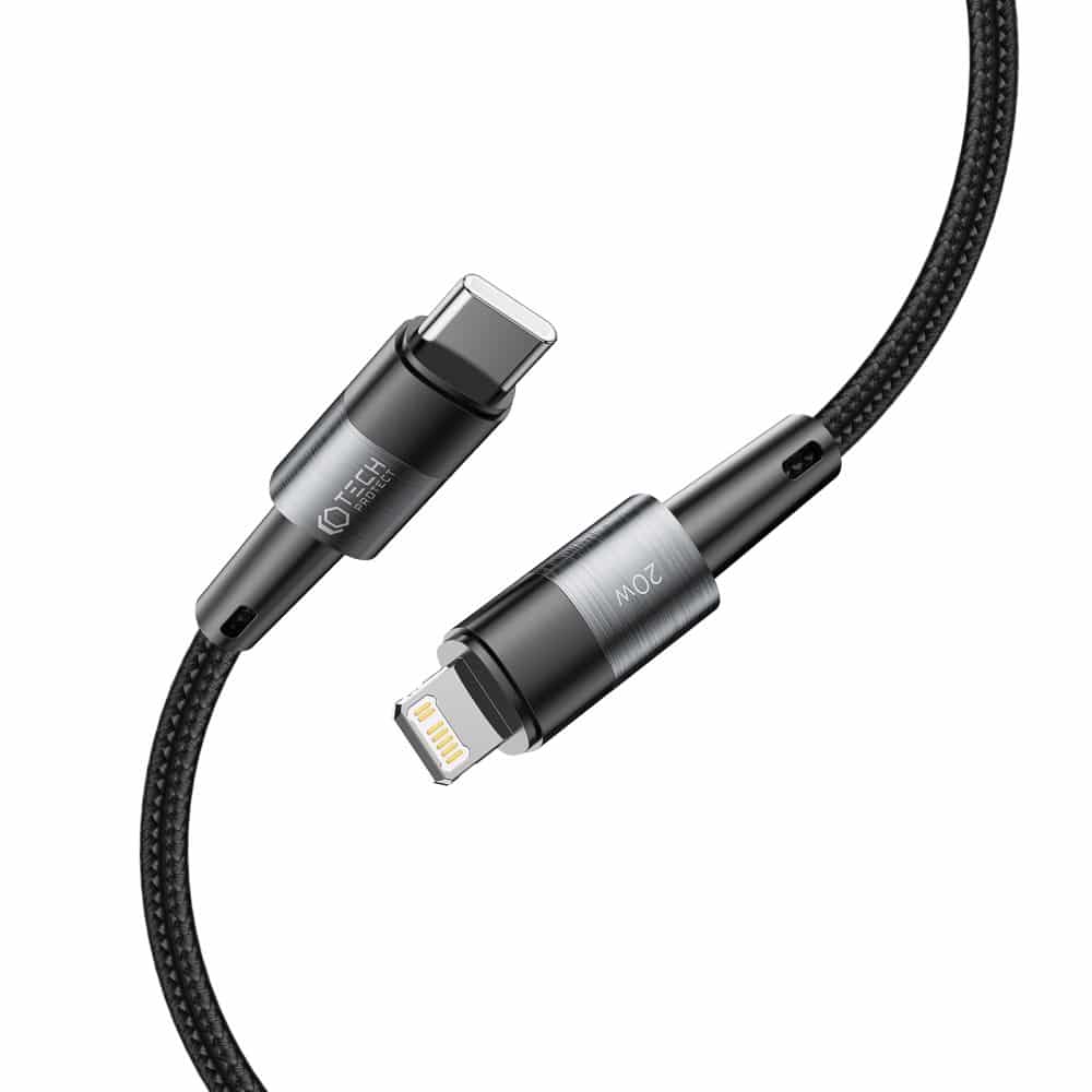 TECH-PROTECT ULTRABOOST KABEL TYPE-C/LIGHTNING PD20W/3A 25CM SIV