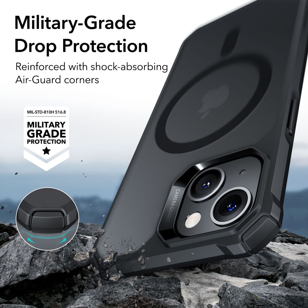 ESR AIR ARMOR HALOLOCK MAGSAFE ETUI ZA IPHONE 14 PLUS FROSTED BLACK