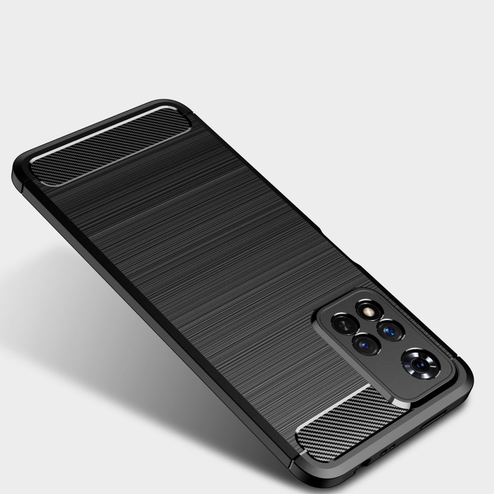 TECH-PROTECT TPUCARBON OVITEK ZA XIAOMI REDMI NOTE 11 PRO+ PLUS 5G ČRNI