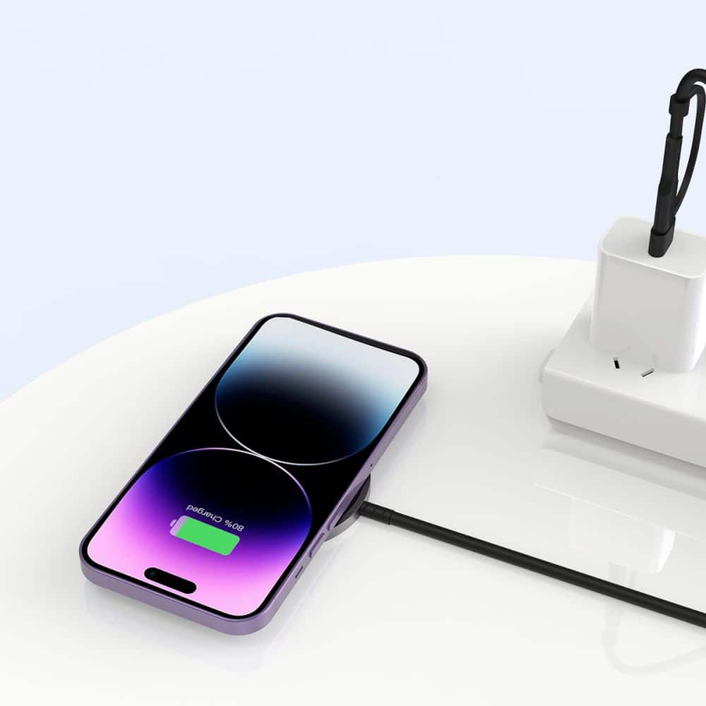 TECH-PROTECT QI15W-A25 MAGNETNI MAGSAFE BREZŽIČNI POLNILEC ČRN
