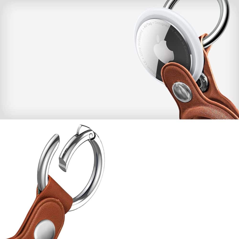 TECH-PROTECT NATURALFIT OVITEK ZA KLJUČEKE APPLE AIRTAG 1 / 2 - rjav