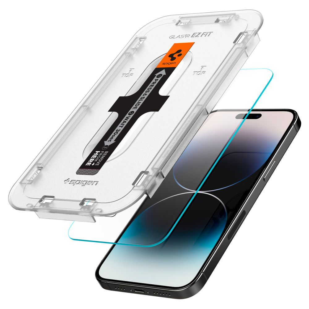 SPIGEN GLAS.TR EZ FIT KALJENO STEKLO 2-KOM ZA IPHONE 14 PRO MAX CLEAR